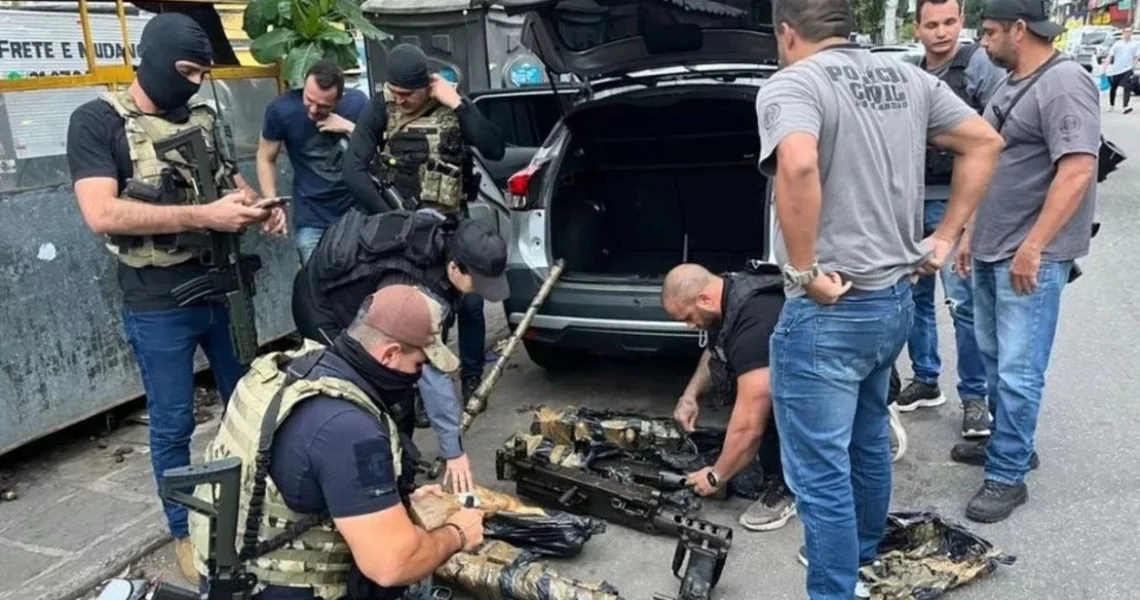 Polícia do Rio recupera 8 de 21 armas furtadas do Exército em Barueri