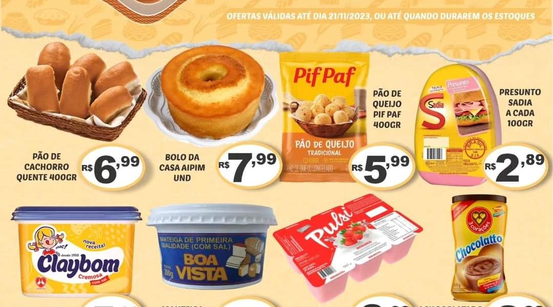 Dia de ofertas na padaria Mercado Central de Miradouro