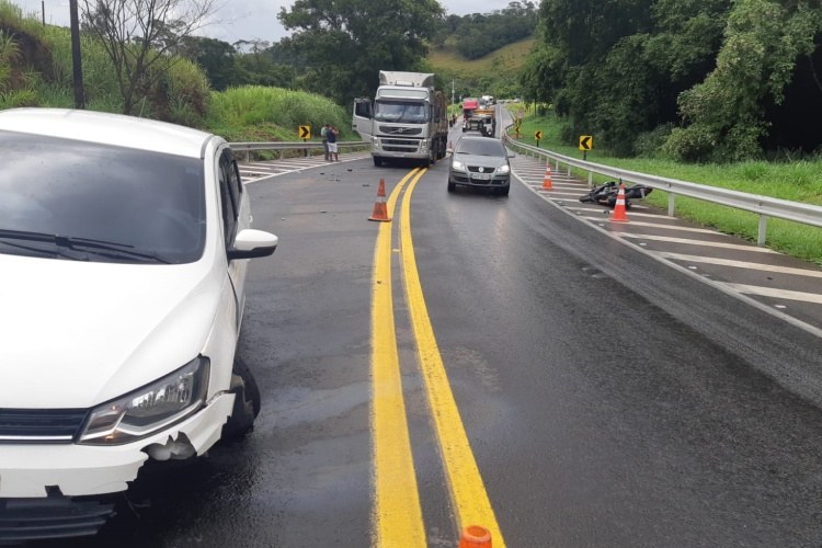 Morador de Muriaé morre em acidente na BR-116 na cidade de Leopoldina