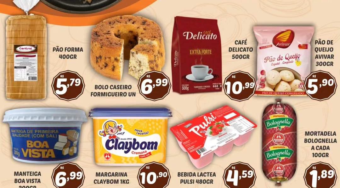 Confiram a oferta da padaria do Mercado Centra de Miradouro