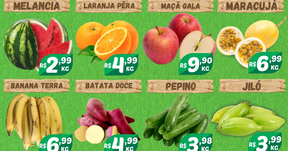 Hortifruti do Mercado Central nesta quarta e quinta feira