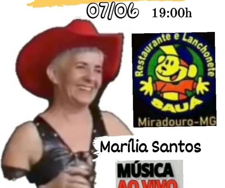 Restaurante Sauá apresenta nesta sexta feira (07) Marília Santos