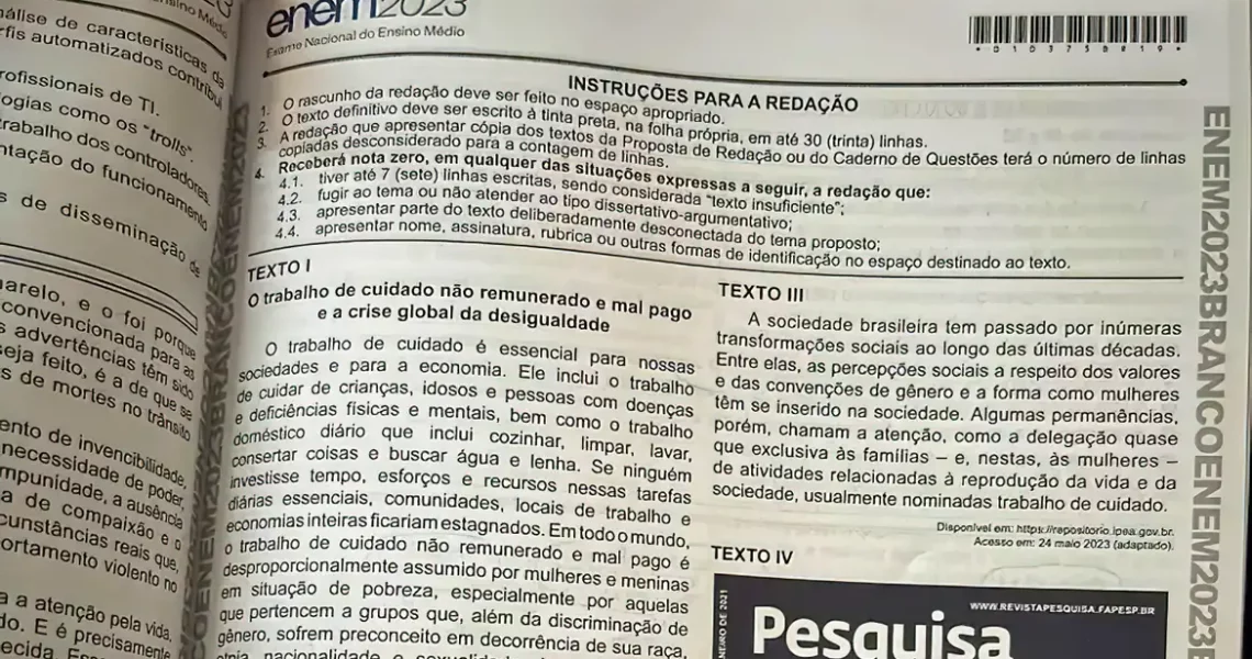 Enem: cartilha de redação é divulgada; confira