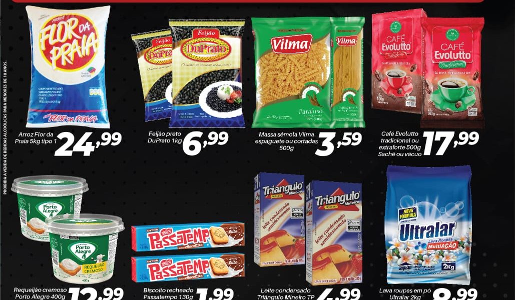 Ofertas do final de mês no Mercado Central de Miradouro