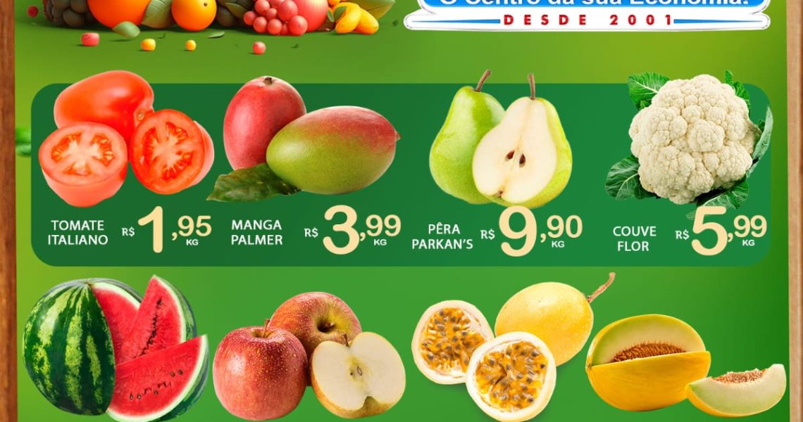Hortifruti do Mercado Central nesta quarta e quinta feira