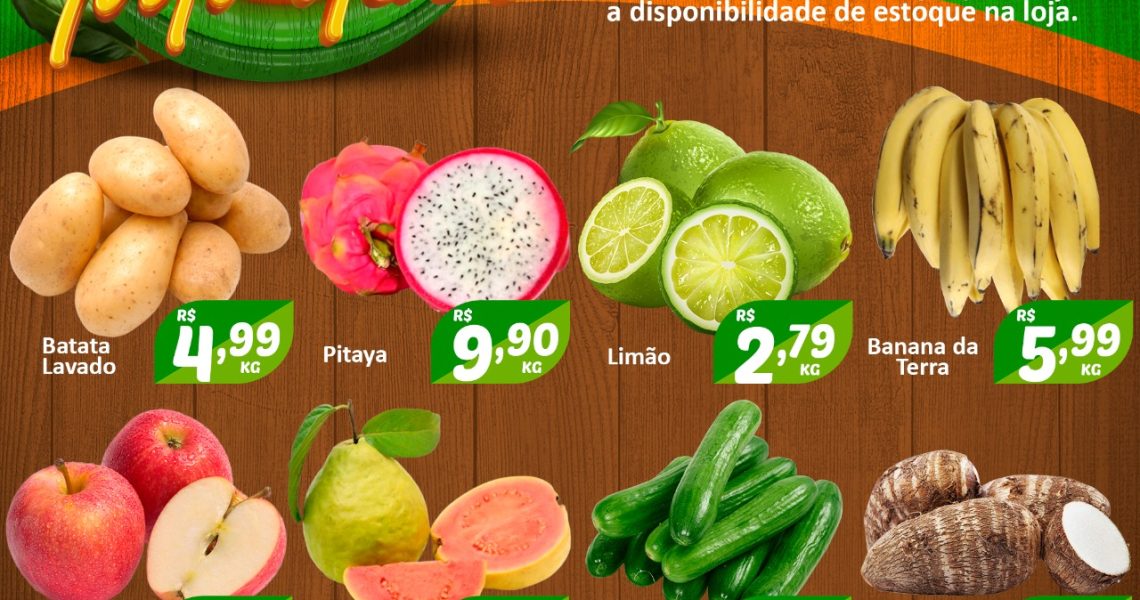 Hortifruti do Mercado Central nesta quarta e quinta feira