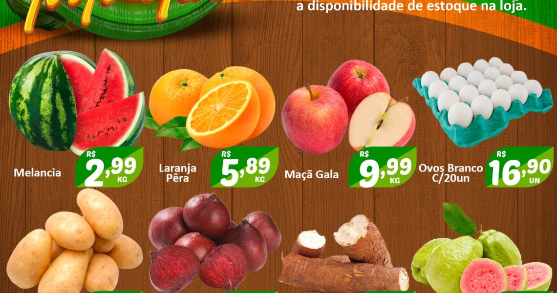 Hortifruti do Mercado Central nesta quarta e quinta feira