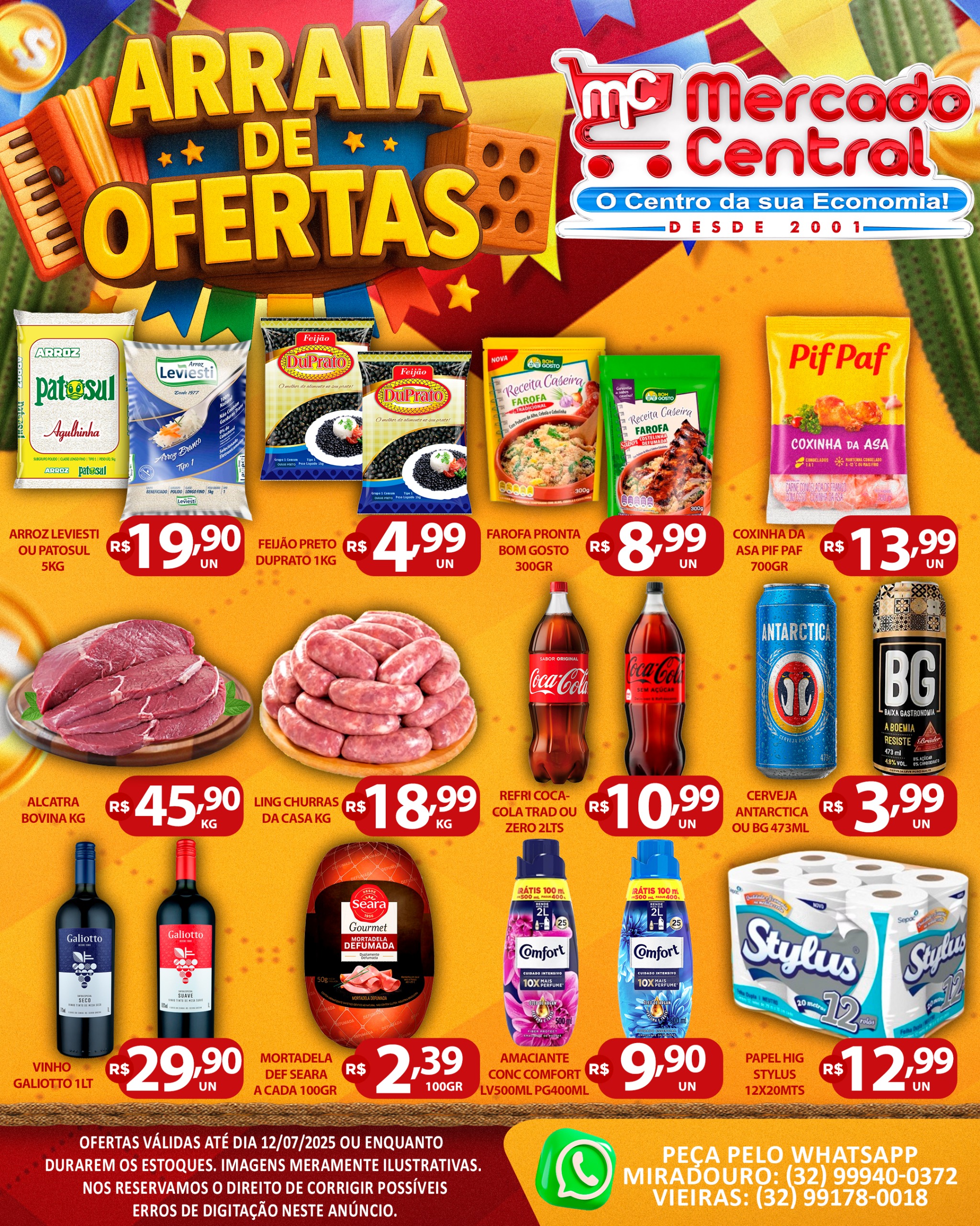 Arraiá de Ofertas no Mercado Central de Miradouro