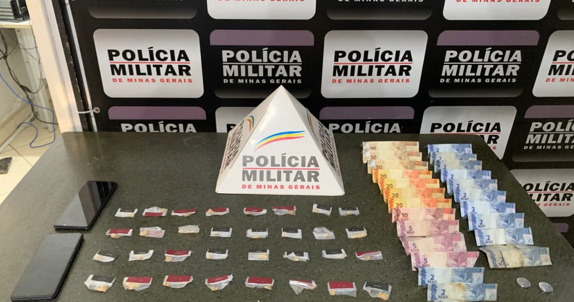 PM de Fervedouro Mg realiza apreensão por tráfico de drogas