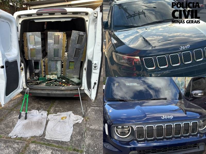 PCMG desarticula esquema milionário de furto de equipamentos de telefonia em Ubá Mg