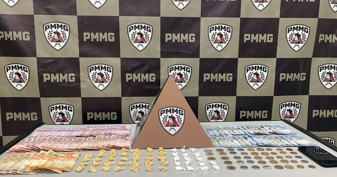 PMMG apreende mais de 50 papelotes de cocaína com homem no bairro Aeroporto