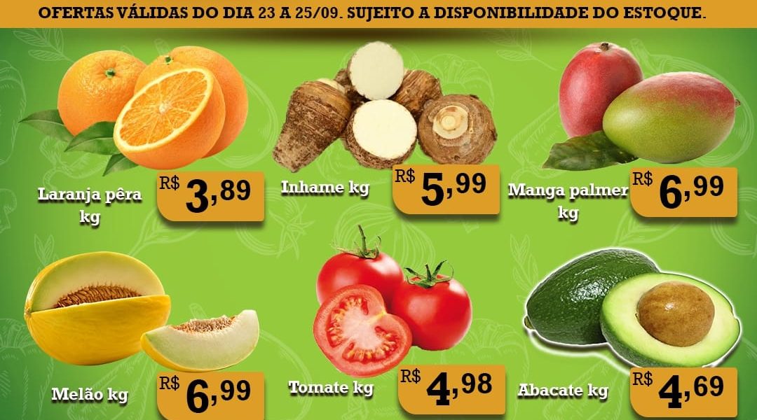 Hortifruti do Mercado Central nesta quarta e quinta feira
