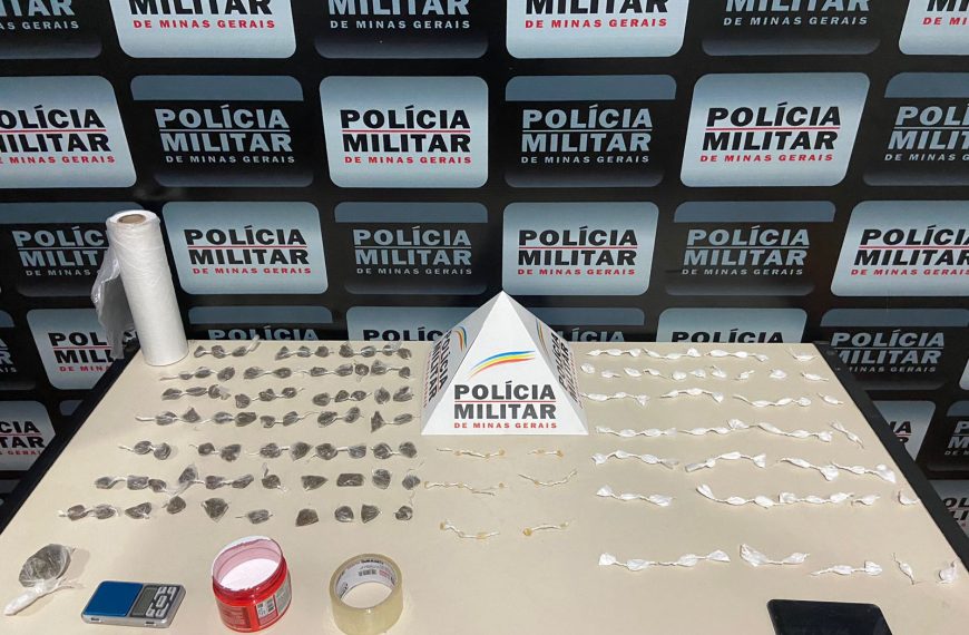 PMMG prende indivíduo e aprende gente quantidade de drogas em Carangola Mg
