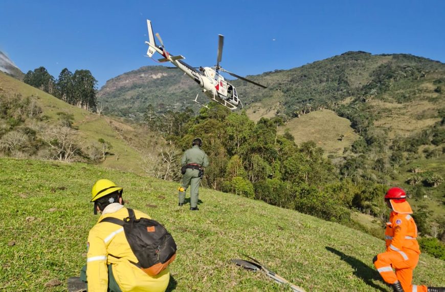 Incêndio atinge área do Parque Estadual do Brigadeiro em Miradouro Mg