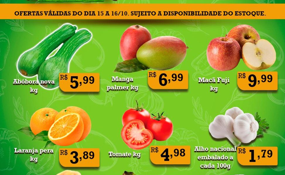 Hortifruti do Mercado Central nesta quarta e quinta feira