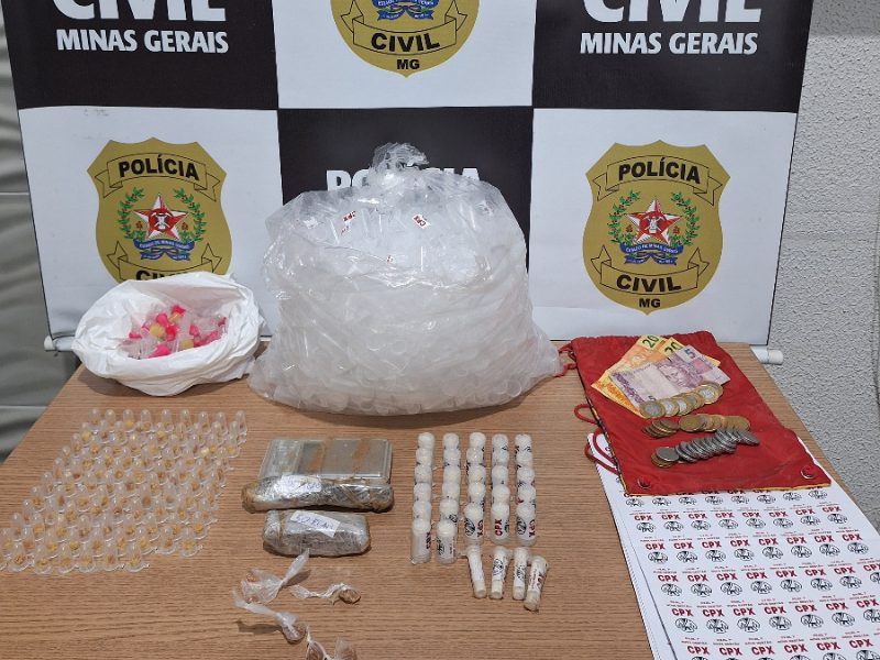 Polícia Civil prende homem por tráfico de drogas em Leopoldina