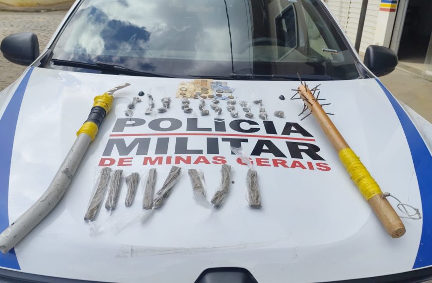 PMMG prende indivíduo por tráfico de drogas em Vieiras Mg