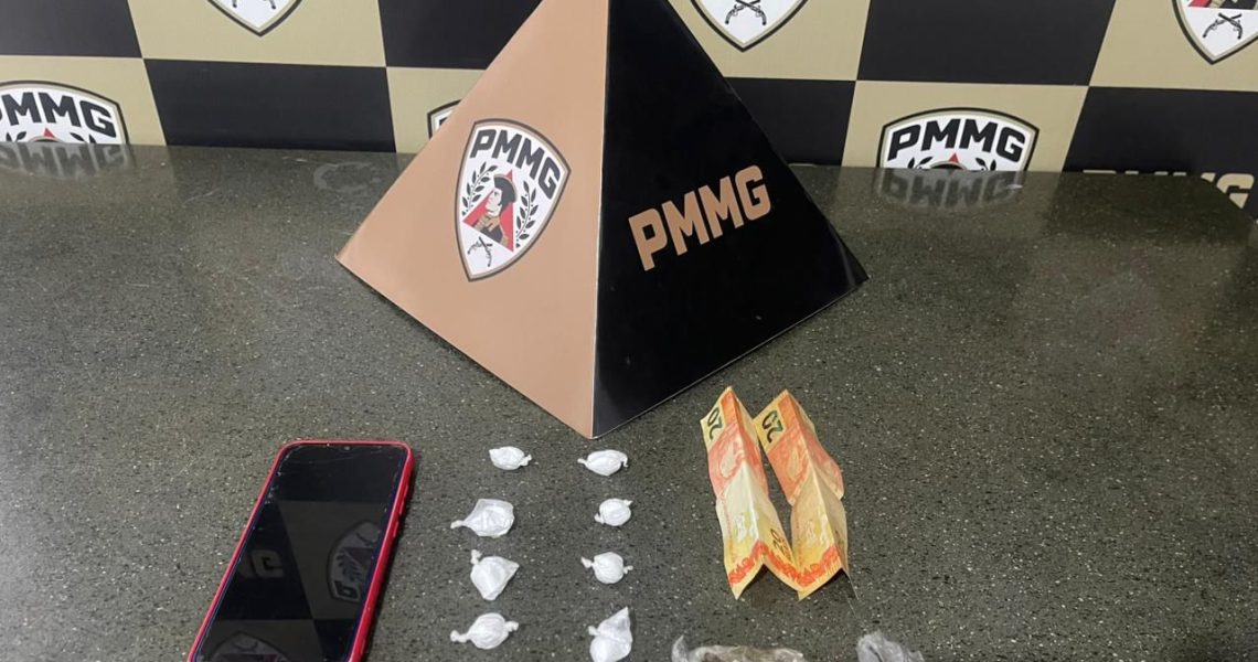PM prende indivíduo por tráfico de drogas em Fervedouro Mg