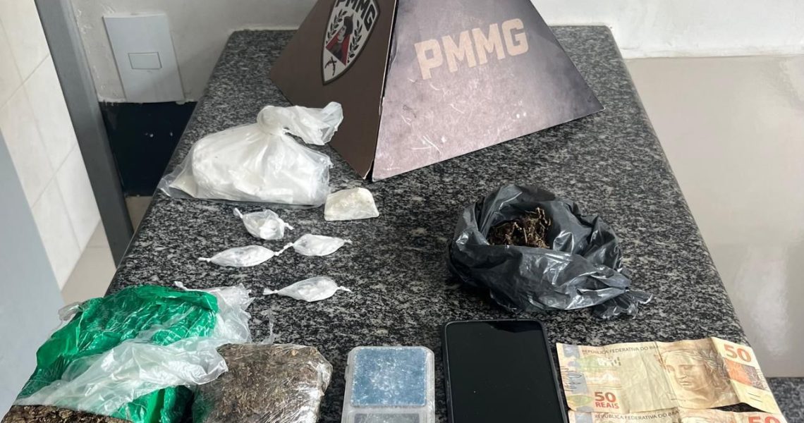 PM prende indivíduo por tráfico de drogas em Palmas Mg