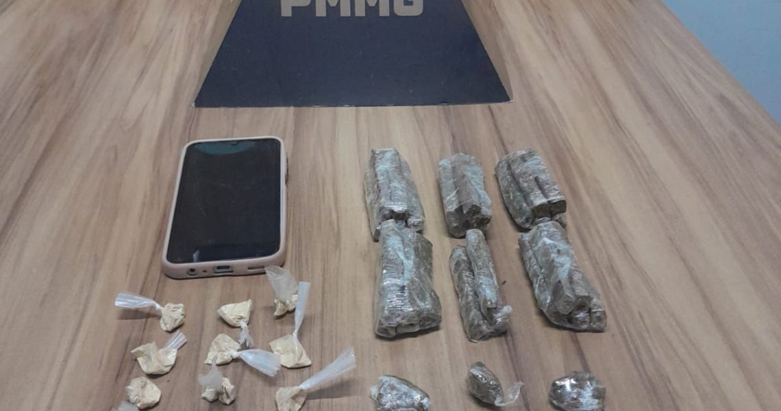 PM prende Traficante e apreende drogas em Muriaé Mg
