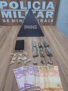 PM prende Traficante e apreende drogas em Muriaé Mg
