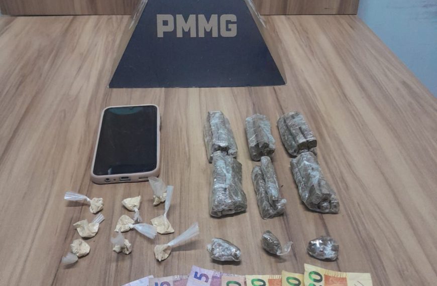 PM prende Traficante e apreende drogas em Muriaé Mg