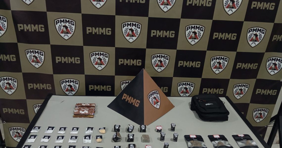 PM aprende drogas após fuga de traficante na modalidade delivery  em Muriaé Mg