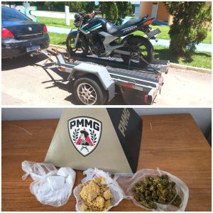 PMMG prende condutor por tráfico de drogas durante operação de trânsito em Antônio Prado de Minas