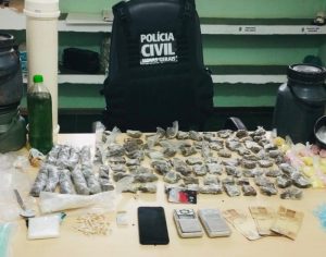 *Polícia Civil apreende grande quantidade de drogas em Miradouro