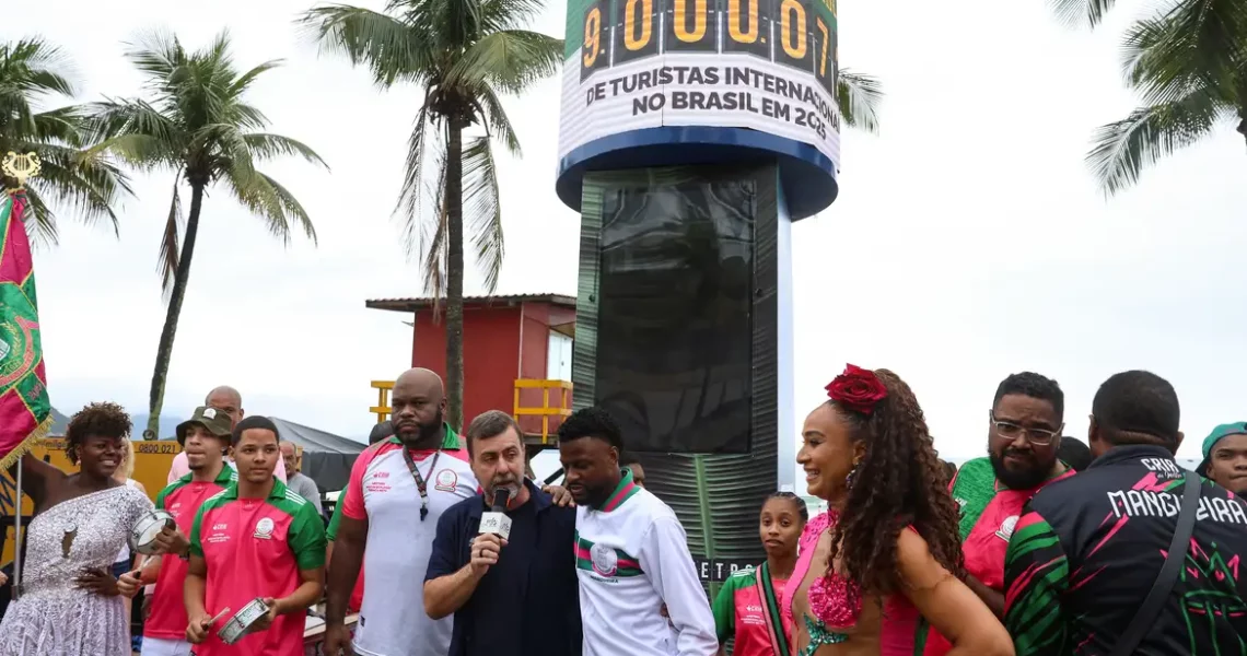 Brasil tem recorde de 9 milhões de turistas internacionais em 2025