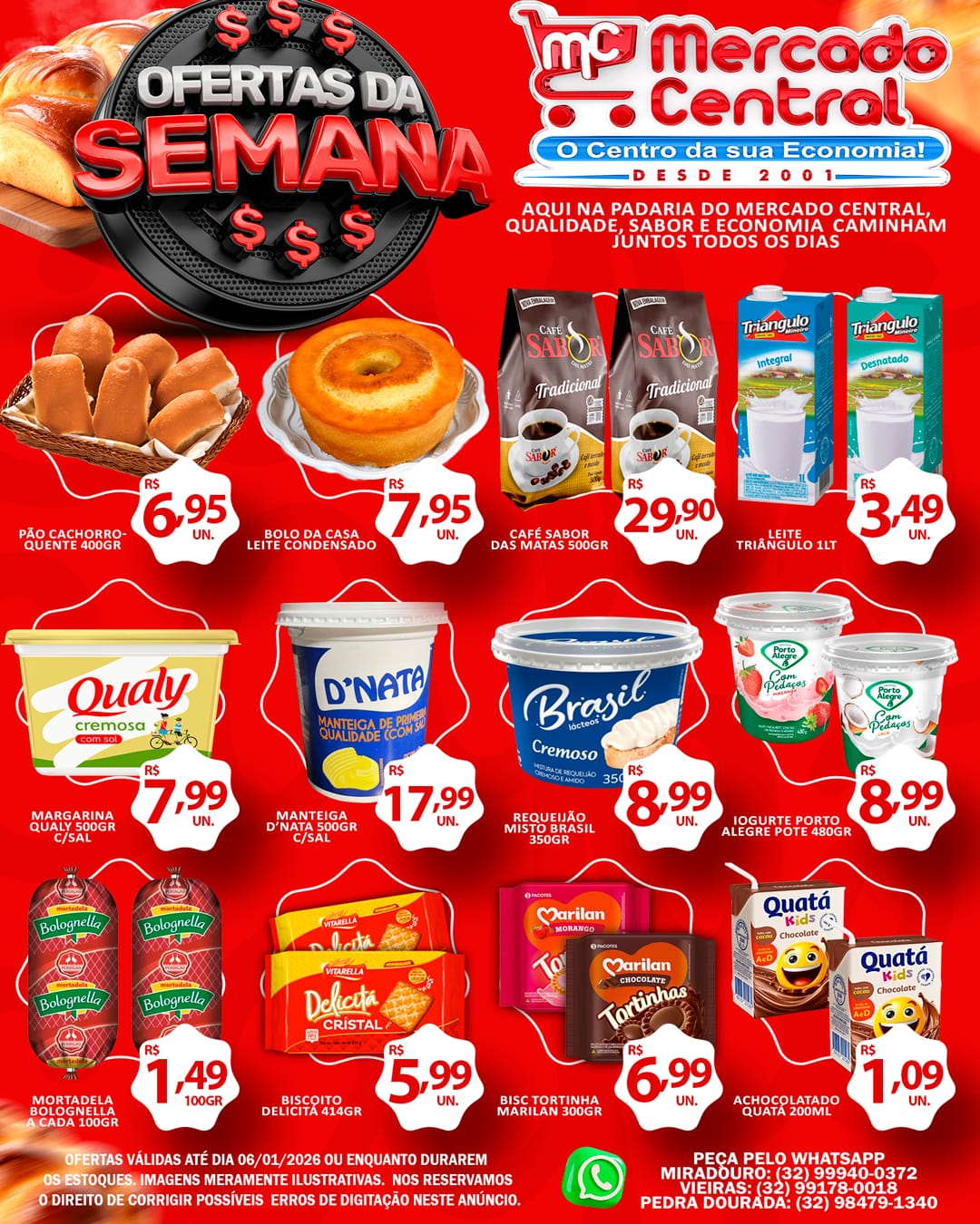 Ofertas da Semana é aqui no Mercado Central de Miradouro