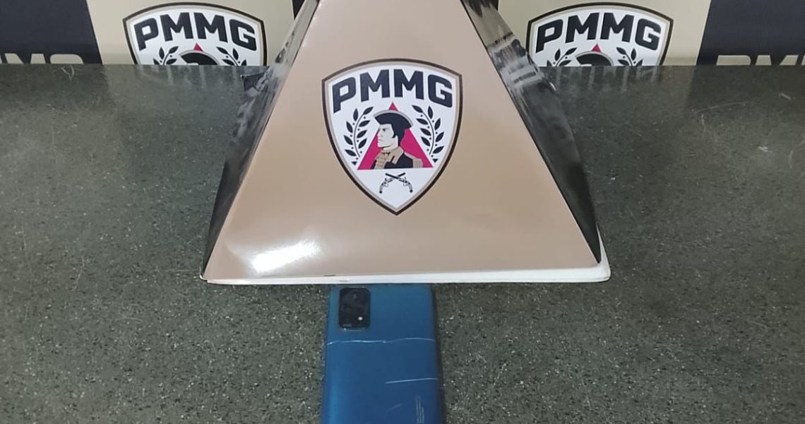 PM prende autor de roubo e recupera celular em Fervedouro Mg