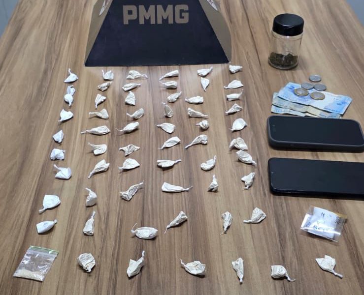 PMMG: Prisão por tráfico de drogas na modalidade “delivery” no Centro de Muriaé