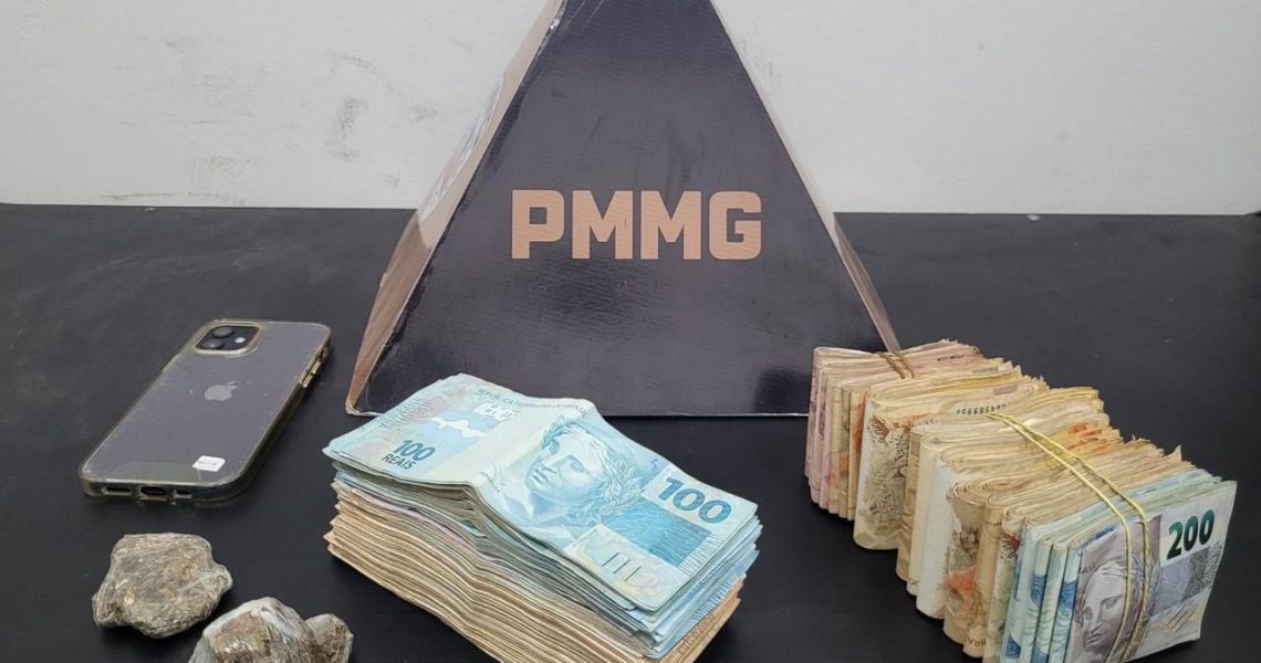 PMMG apreende grande quantia em dinheiro e drogas no bairro Safira em Muriaé