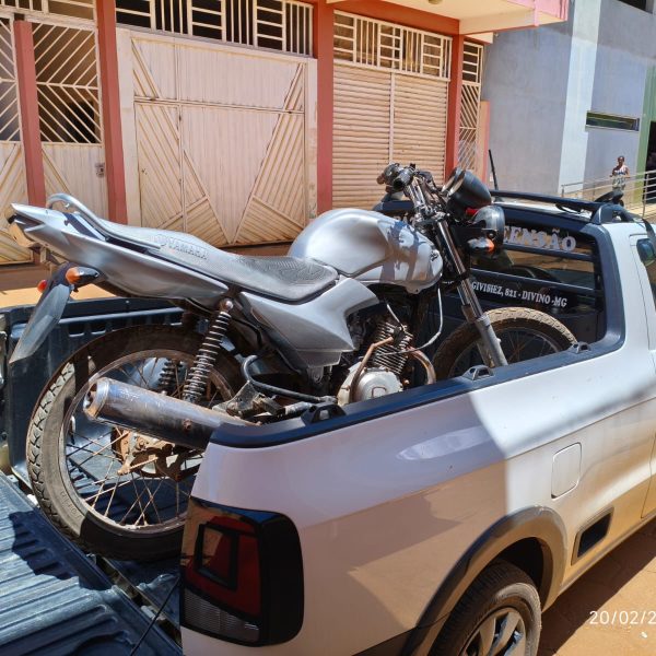 PMMG Recupera Motocicleta Furtada em Bom Jesus do Divino