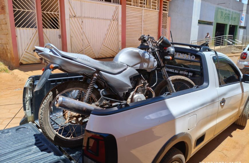 PMMG Recupera Motocicleta Furtada em Bom Jesus do Divino