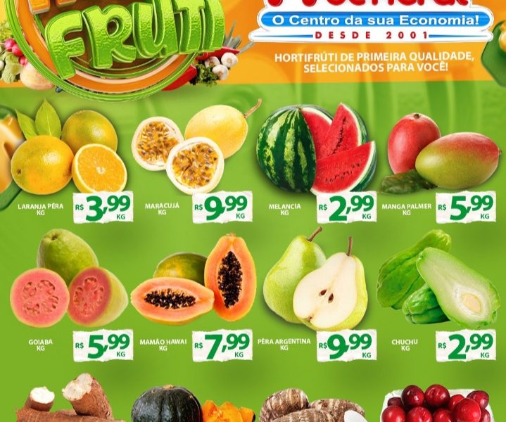 Hortifruti do Mercado Central nesta quarta e quinta feira