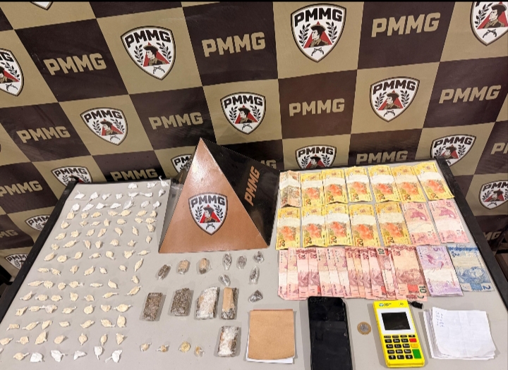 PMMG apreende menor e grande quantidade de drogas no bairro José Cirilo, em Muriaé