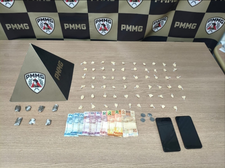 PMMG combate o tráfico de drogas e apreende materiais no bairro Colety, em Muriaé
