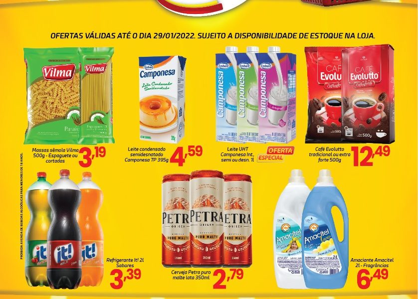 Supermercado Central está cheio de ofertas nesta segunda feira