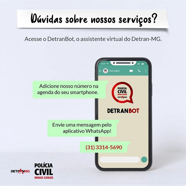 PCMG apresenta DetranBot: a nova ferramenta de atendimento on-line