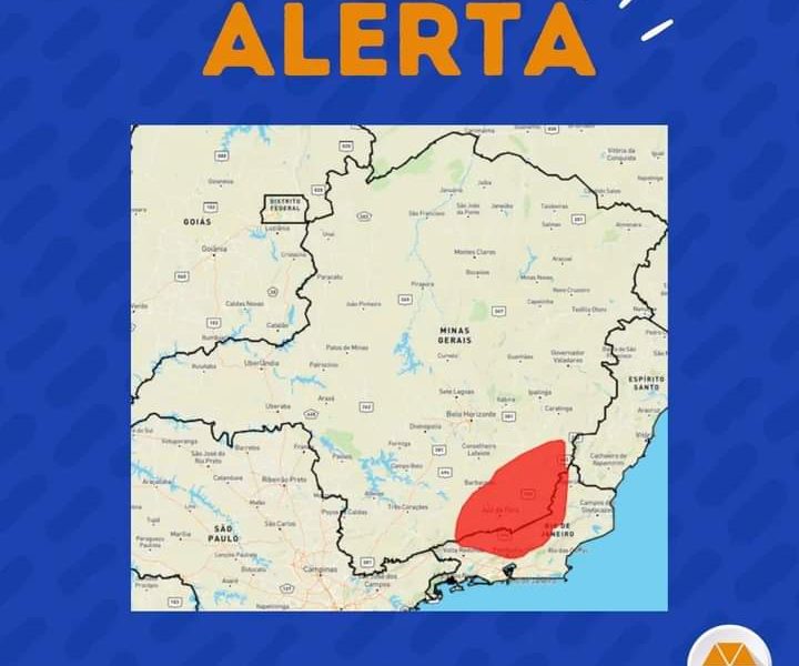 Alerta de chuva é válido até às 9h deste sábado (19/2).
