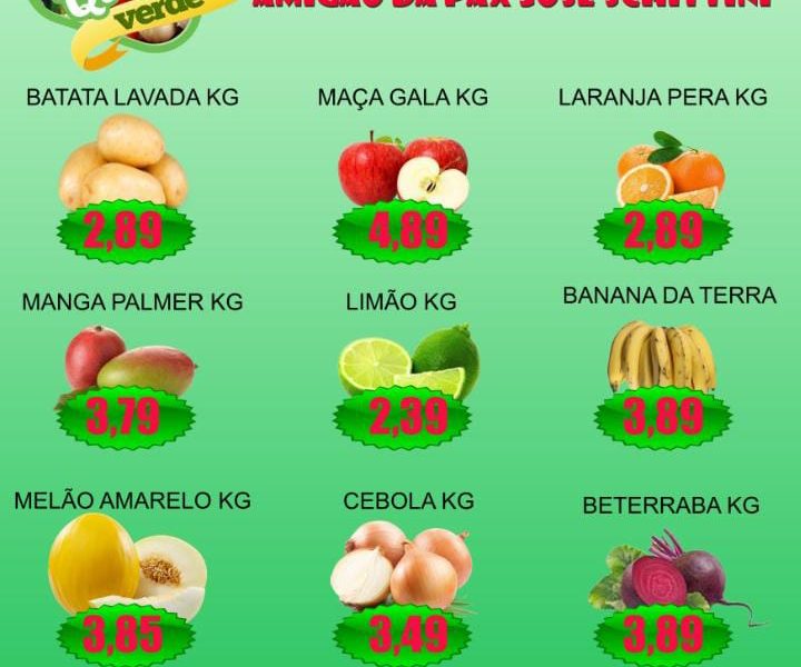Quarta e quinta de ofertas na Feira Livre do Amigão