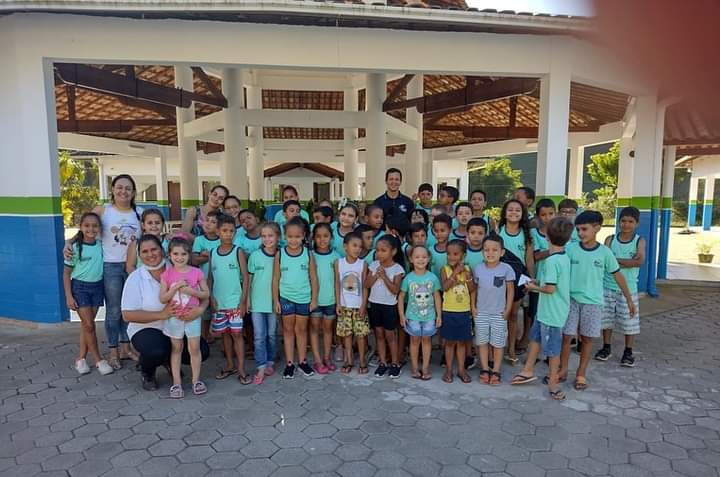 Prefeitura de Miradouro leva atividades físicas aos alunos de Santa Bárbara e Monte Alverne através do programa Saúde na escola