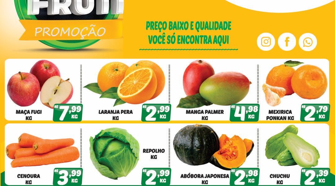 Hortifruti do Mercado Central nesta quarta e quinta feira