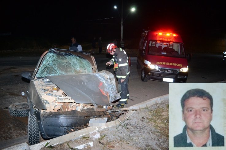 Motorista morre após colidir com caminhão na entrada do bairro Gaspar