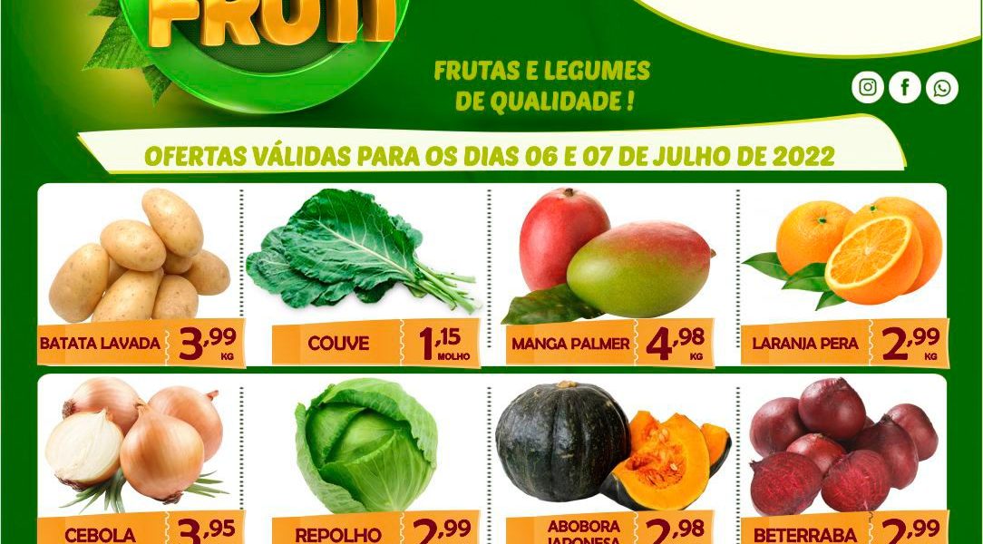 Hortifruti do Mercado Central nesta quarta e quinta feira