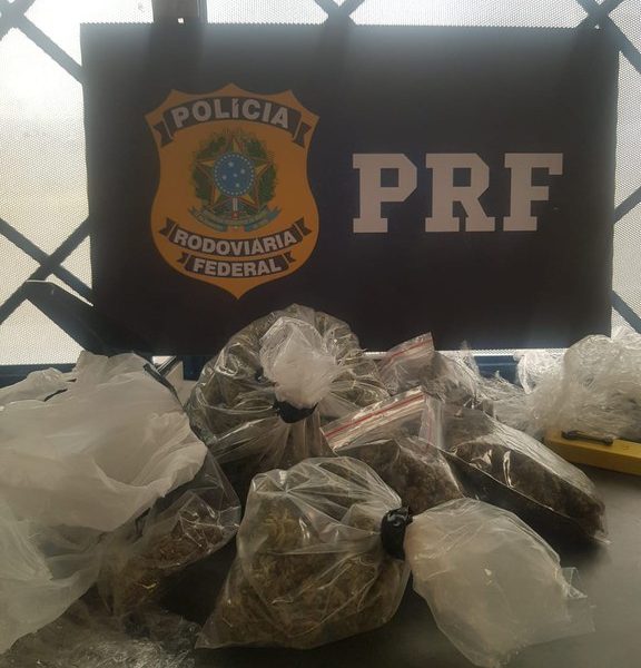 PRF apreende LSD e Skank dentro de ônibus, na BR-365, em Patos de Minas (MG)