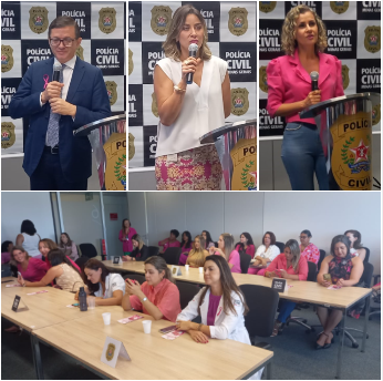 Chefia da PCMG recebe mulheres para café em alusão ao Outubro Rosa