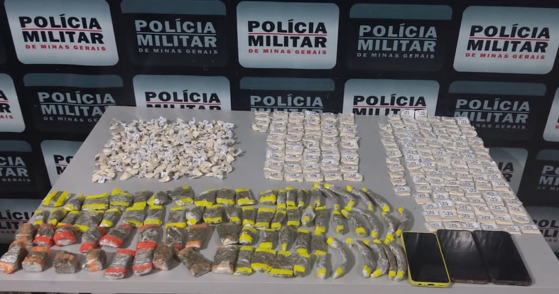 Militares fazem grande apreensão de drogas na cidade de Divino Mg